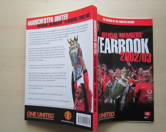 2002 Manchester United Football Club Members' Yearbook, Handbook, Souvenir, Memorabilia.