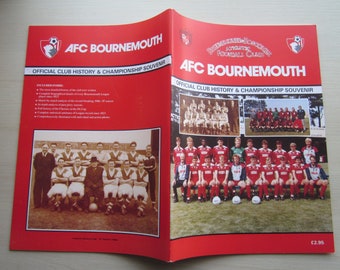 1987 Bournemouth Football Club History & Championship Souvenir, Brochure, Handbook. Memorabilia.