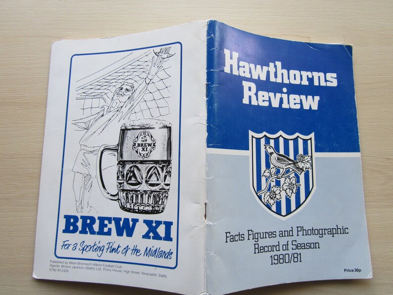 1980-81 West Bromwich Albion WBA FC Football Club Football Soccer Club Handbook Ideal Christmas GIft Birthday Present Yearbook Annual