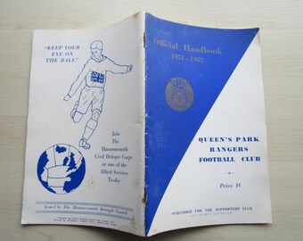 1951-52 Queens Park Rangers FC QPR Football Soccer Handbook, Yearbook, Annual. Ideal Christmas Gift, Fathers Day, Birthday Present