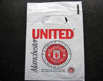 1993 Manchester United FC Carrier Bag Premier League Champions 1993, Souvenir. Ideal Christmas Gift, Fathers Day, Birthday Present