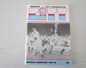 1987-88 Manchester City Supporters Club Handbook, Yearbook, Annual, Souvenir. Ideal Christmas Gift, Fathers Day, Birthday Present