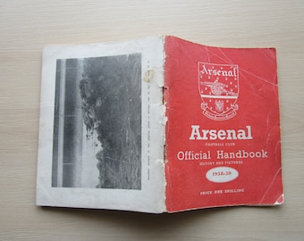 1958-59 Arsenal Football Club Handbook, Yearbook, Souvenir, Memorabilia. Ideal Christmas Gift, Fathers Day, Birthday Present