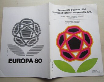1980 European Nations Championship Tournament Programme. Ideal Christmas Gift, Birthday Present, Father's Day Present