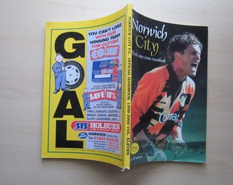 1999-2000 Norwich City Football Club Handbook, Yearbook. Ideal Christmas Gift, Valentine's Day, Fathers Day, Birthday Present
