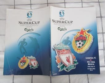 2005 Liverpool v PFC CSKA UEFA Super Cup Final Football Match Programme. Ideal Christmas Gift, Fathers Day, Birthday Present For Him.