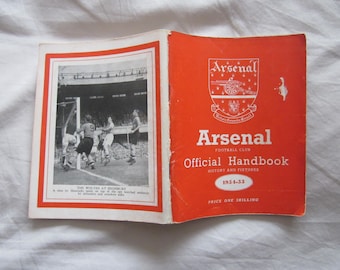 1954-55 Arsenal Football Club Handbook, Yearbook, Annual, Souvenir. Ideal Christmas Gift, Fathers Day, Birthday Present