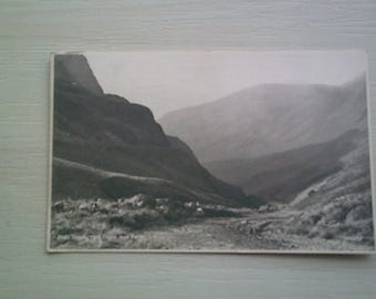 1945 Vintage Printed Postcard, Honister Crag And Pass, Cumbria, UK. Genuine, Original, Used, Postcard
