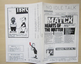 1989-1992 FOUR Heart of Midlothian (Hearts) "No Idle Talk" Fanzines/Magazines. Ideal Christmas Gift, Fathers Day, Birthday Present