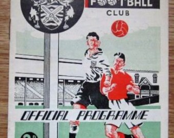1950/51 FULHAM FC v Charlton Athletic FC Original Official Football Soccer League Division One Match Programme Christmas Birthday Present?