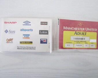 1999-2000 Manchester United Football Club "Adult" Used Season Ticket Booklet Ideal Christmas Gift Father's Day Birthday Present