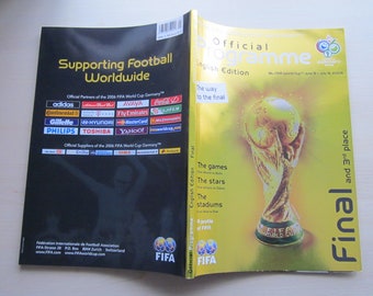 2006 World Cup Final Football Programme. English Edition! Ideal Christmas Gift, Birthday Present