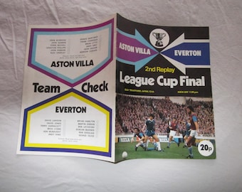 1977 Aston Villa v Everton Football League Cup Final 2ND REPLAY Programme.