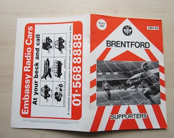 1982-83 Original Brentford Football Supporters Club Handbook, Yearbook, Annual Souvenir. Ideal Christmas Gift, Fathers Day, Birthday Present
