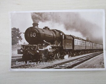 Cornish Riviera Express, United Kingdom, Genuine, Original, Real Photo Postcard (RPPC).