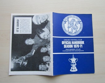 1970-71 Chelsea Football Club Handbook, Yearbook, Annual, Souvenir. Ideal Christmas Gift, Fathers Day, Birthday Present