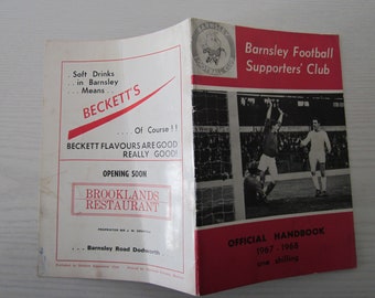 1967-68 Barnsley Supporters Club Football Handbook Yearbook Ideal Christmas Gift, Fathers Day, Birthday Present For Him