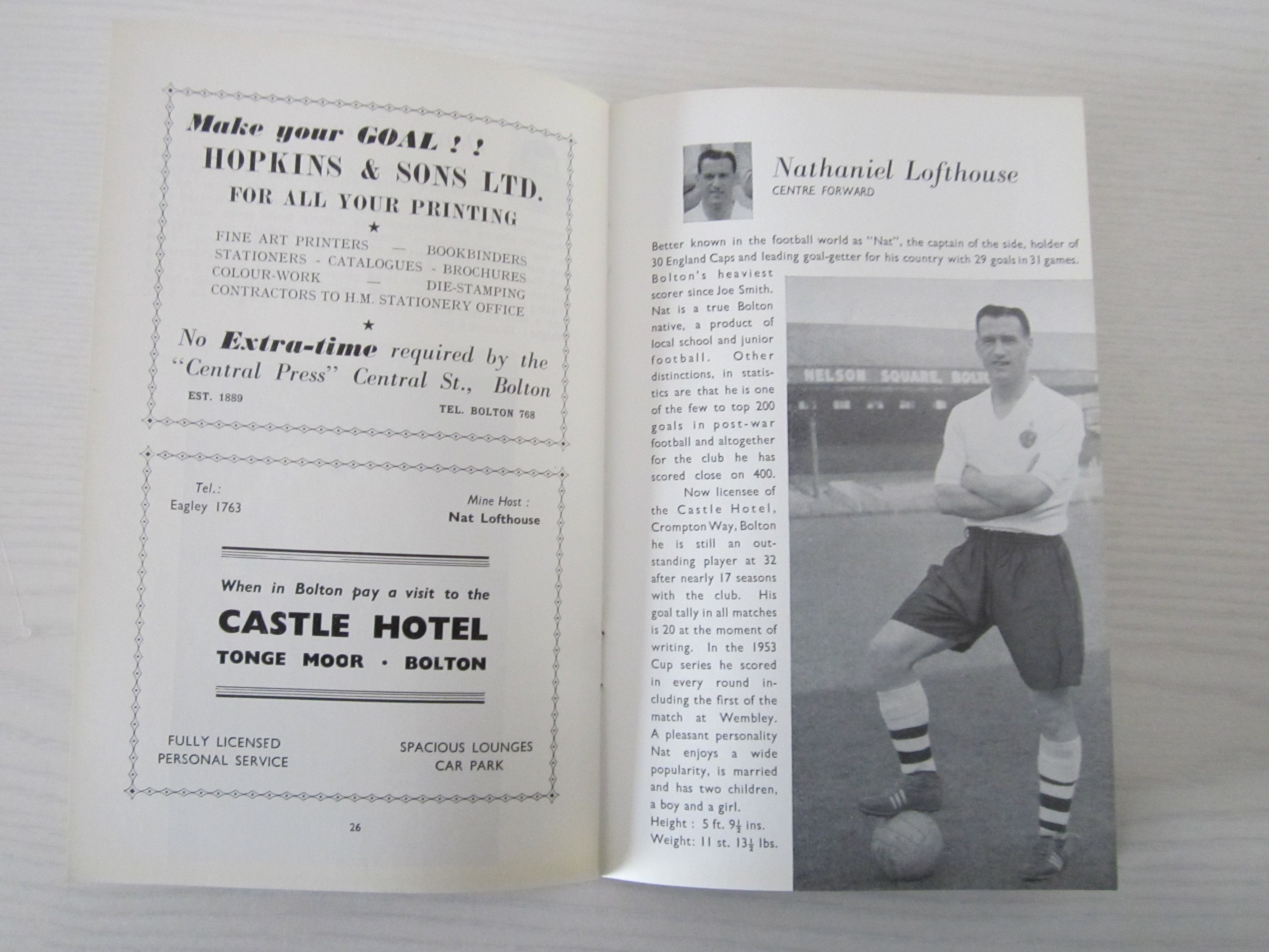 1958年FACup優勝を示すボルトン・ワンダラーズTシャツ　いわれは商品説明に 1958年FACup優勝を示すボルトン・ワンダラーズTシャツ いわれは