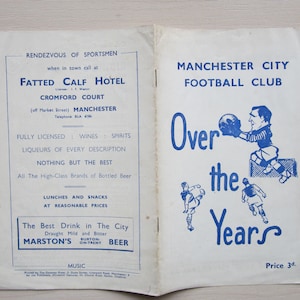 1947-48 Manchester City Football Club Handbook, Yearbook, Annual. Ideal Christmas Gift, Fathers Day, Birthday Present For Him