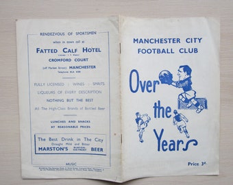 1947-48 Manchester City Football Club Handbook, Yearbook, Annual. Ideal Christmas Gift, Fathers Day, Birthday Present For Him