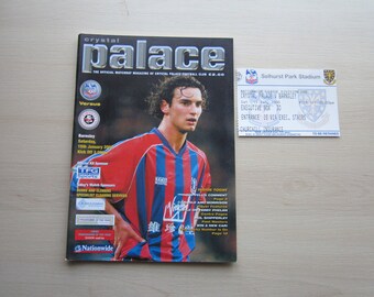 1999 Crystal Palace v Fulham, With MATCH TICKET,  Football League Match Programmes. Ideal Christmas, Fathers Day, Birthday Present