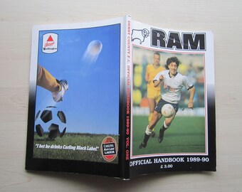 1989-90 Derby County Football Club Handbook, Yearbook, Souvenir, Memorabilia.