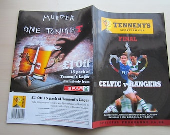 2002 Celtic v Rangers, Scottish Cup Final Football Programme, Memorabilia. Ideal Christmas Gift, Fathers Day, Birthday Present
