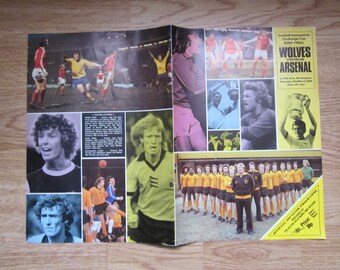 1978-79 Wolves v Arsenal F A Cup Semi-Final Football Match Programme. Ideal Christmas Gift, Fathers Day, Birthday Present For Him