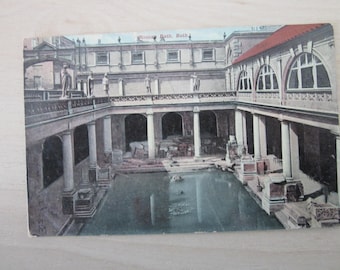 Postcard, Roman Bath, Bath, Somerset, United Kingdom, Genuine, Original.