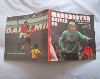 1980 Manchester United Football Club Annual, Year Book, Handbook, Souvenir. Ideal Christmas Gift Birthday Present For Him