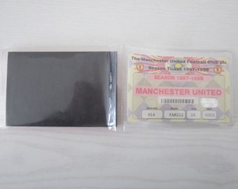 1997-98 Manchester United Football Club Used Season Ticket Booklet Ideal Christmas Gift Father's Day Birthday Present For Him.