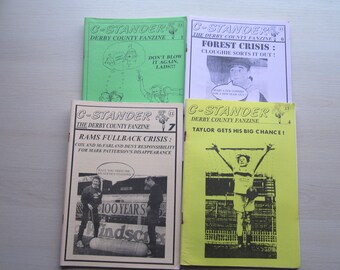 1990s FOUR Derby County Football Fanzines, Magazines, Memorabilia. Ideal Christmas Gift, Fathers Day Birthday Present For Him