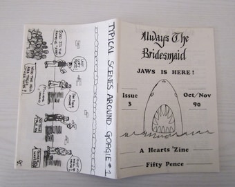 1990 FIVE Original Heart of Midlothian (Hearts) "Always The Bridesmaid" Fanzines. Ideal Christmas Gift, Fathers Day, Birthday Present