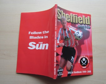 1999-2000 Sheffield United Football Club Handbook Souvenir Yearbook Memorabilia Ideal Christmas Gift, Fathers Day, Birthday Present