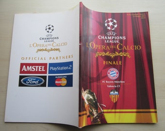 2001 Bayern Munich v Valencia. Champions League Final Programme. Ideal Christmas Gift, Fathers Day, Birthday Present.