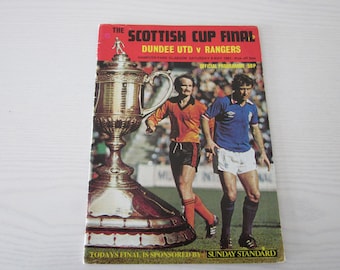 1981 Original Dundee United v Glasgow Rangers Scottish Cup Final Football Programme. Ideal Christmas Gift, Fathers Day, Birthday Present