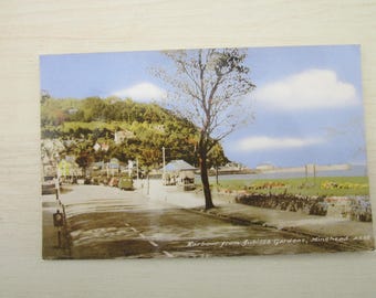 Postcard, Harbour From Jubilee Gardens, Minehead, Somerset. REAL PHOTO (RPPC) Postcard. Genuine, Original.