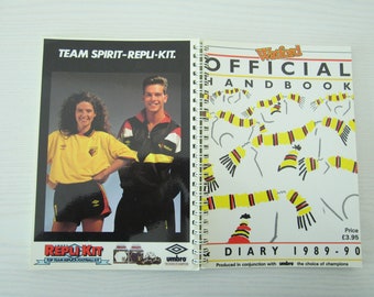 1989-90 Watford Football Club Handbook, Yearbook, Annual, Souvenir. Ideal Christmas Gift, Fathers Day, Birthday Present For Him
