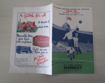1950 Arsenal v Liverpool F A Cup Final Football Match Programme. Original, Official.