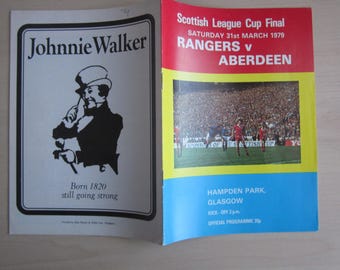 1978-79 Original Rangers FC v Aberdeen FC Scottish League Cup Final Football Programme. Ideal Christmas Gift, Fathers Day, Birthday Present