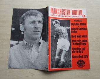 1969-70 Manchester United Football Supporters Club Handbook, Yearbook, Annual, Souvenir. Ideal Christmas Gift, Fathers Day, Birthday Present