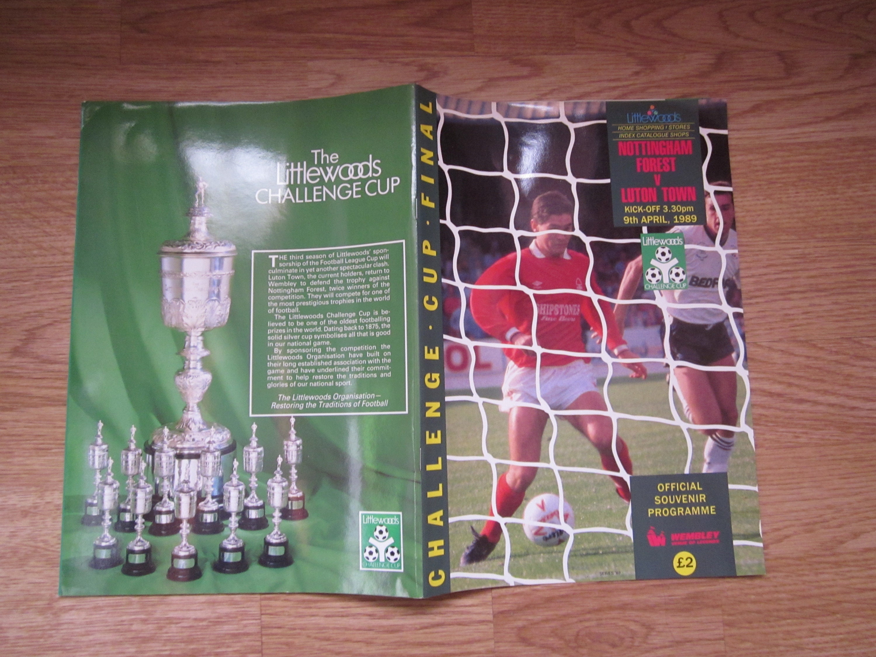1989 Original Nottingham Forest v Luton Town Football League | Etsy 