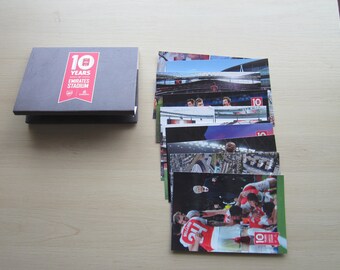 TEN Years At Emirates Stadium, Ten Arsenal Football Club Postcards to Celebrate The Occasion, With Own Folder (see FIRST Photo).