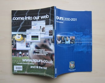 2000-2001 Tottenham Hotspur Football Club Handbook, Yearbook, Annual, Souvenir. Ideal Christmas Gift, Fathers Day, Birthday Present For Him