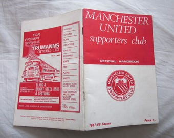 1967/68 Manchester United Football Club Supporters Club Newsletter/ Handbook.