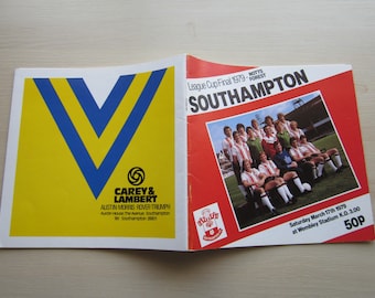 1979 Nottingham Forest v Southampton League Cup Final Publication. Ideal Christmas Gift, Fathers Day, Birthday Present For Him