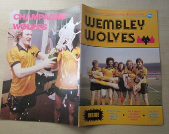 1980 Original Wembley Wolves League Cup Final Souvenir Booklet / Brochure/Programme. Ideal Christmas Gift, Fathers Day, Birthday Present