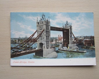Postcard, Tower Bridge, London, England, UK. Genuine, Original. Unused.
