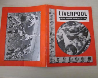 1971-72 Liverpool Football Club Yearbook, Handbook, Memorabilia, Souvenir.