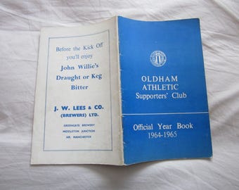 1964-65 Oldham Athletic Football Supporters Club Handbook, Souvenir.